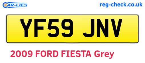 YF59JNV are the vehicle registration plates.