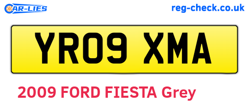 YR09XMA are the vehicle registration plates.