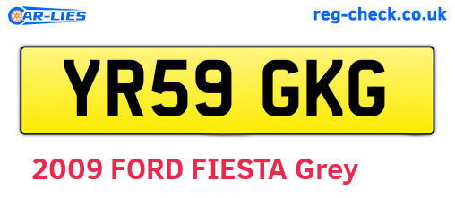 YR59GKG are the vehicle registration plates.
