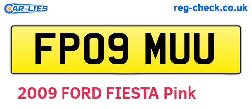 FP09MUU are the vehicle registration plates.