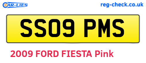 SS09PMS are the vehicle registration plates.