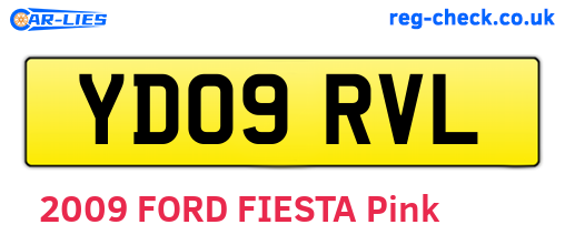 YD09RVL are the vehicle registration plates.