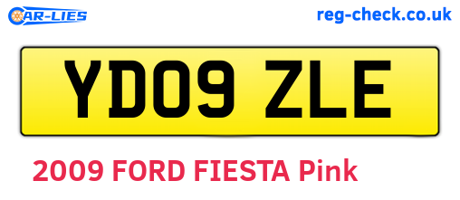 YD09ZLE are the vehicle registration plates.