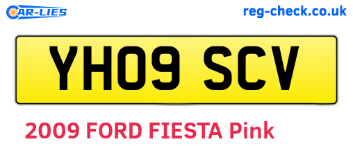 YH09SCV are the vehicle registration plates.