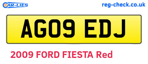AG09EDJ are the vehicle registration plates.