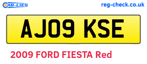 AJ09KSE are the vehicle registration plates.