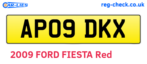AP09DKX are the vehicle registration plates.