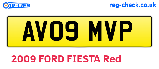 AV09MVP are the vehicle registration plates.