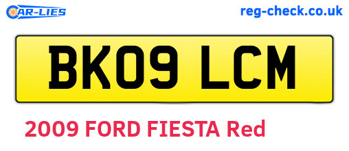 BK09LCM are the vehicle registration plates.