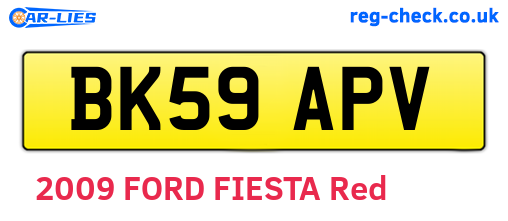 BK59APV are the vehicle registration plates.