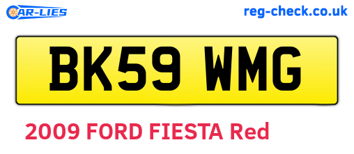 BK59WMG are the vehicle registration plates.