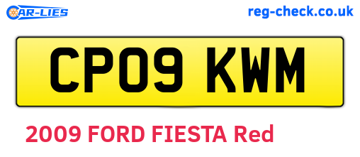 CP09KWM are the vehicle registration plates.