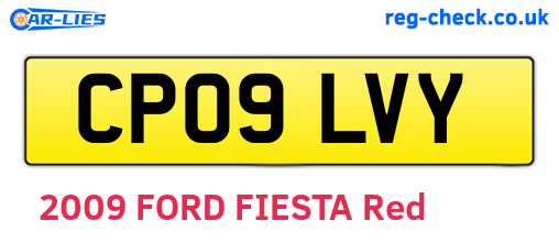 CP09LVY are the vehicle registration plates.
