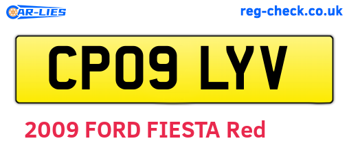 CP09LYV are the vehicle registration plates.