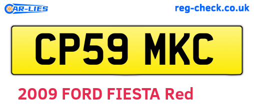 CP59MKC are the vehicle registration plates.