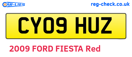 CY09HUZ are the vehicle registration plates.