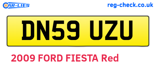 DN59UZU are the vehicle registration plates.