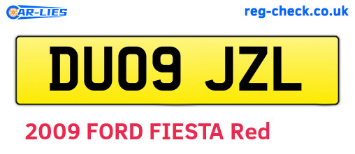 DU09JZL are the vehicle registration plates.