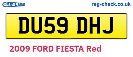 DU59DHJ are the vehicle registration plates.