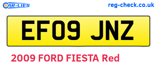 EF09JNZ are the vehicle registration plates.