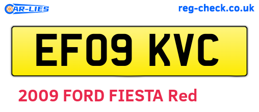 EF09KVC are the vehicle registration plates.