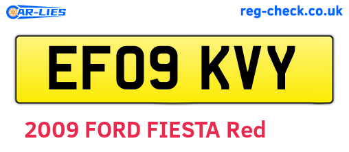 EF09KVY are the vehicle registration plates.