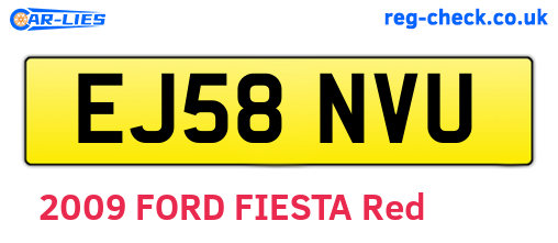 EJ58NVU are the vehicle registration plates.