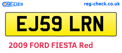 EJ59LRN are the vehicle registration plates.