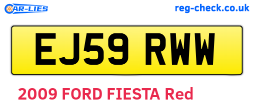 EJ59RWW are the vehicle registration plates.