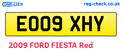 EO09XHY are the vehicle registration plates.