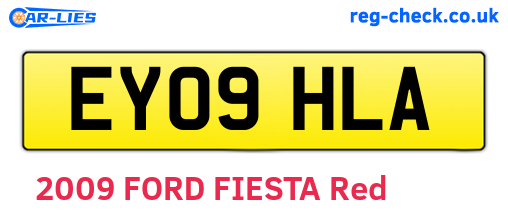EY09HLA are the vehicle registration plates.