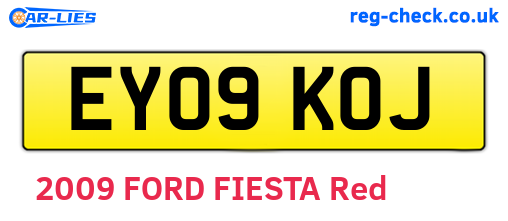 EY09KOJ are the vehicle registration plates.