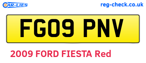FG09PNV are the vehicle registration plates.