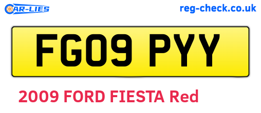 FG09PYY are the vehicle registration plates.