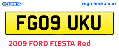 FG09UKU are the vehicle registration plates.