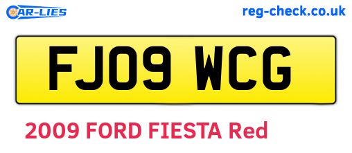 FJ09WCG are the vehicle registration plates.