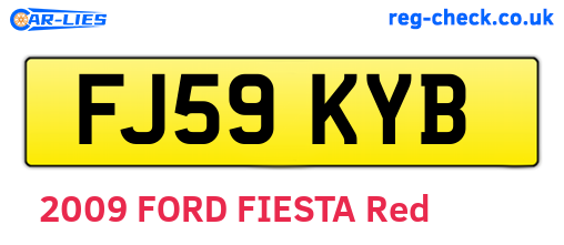 FJ59KYB are the vehicle registration plates.