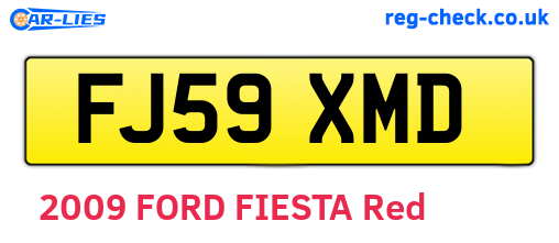 FJ59XMD are the vehicle registration plates.