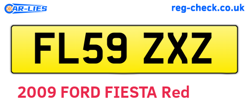 FL59ZXZ are the vehicle registration plates.