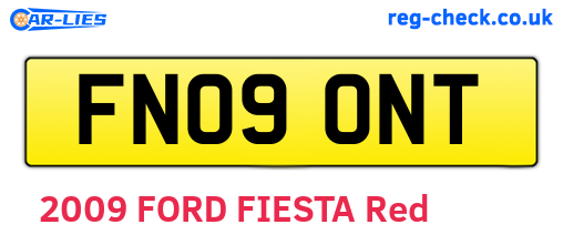 FN09ONT are the vehicle registration plates.