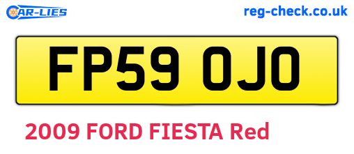 FP59OJO are the vehicle registration plates.