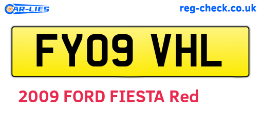 FY09VHL are the vehicle registration plates.