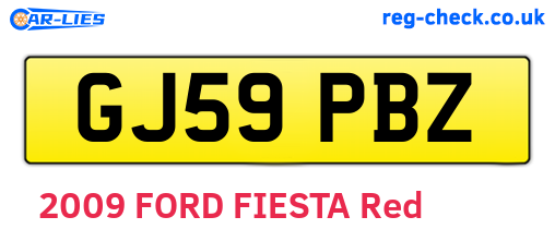 GJ59PBZ are the vehicle registration plates.