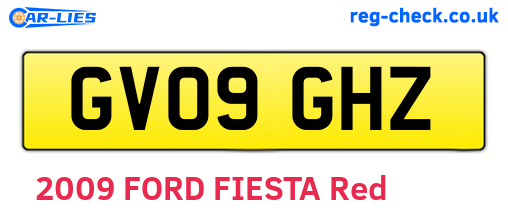 GV09GHZ are the vehicle registration plates.