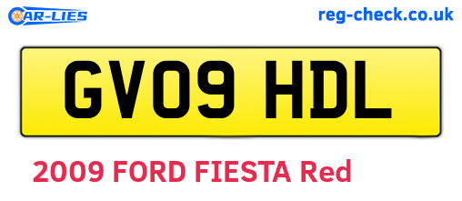 GV09HDL are the vehicle registration plates.