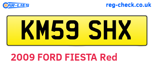 KM59SHX are the vehicle registration plates.