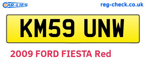 KM59UNW are the vehicle registration plates.