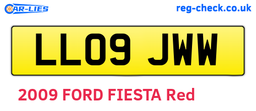 LL09JWW are the vehicle registration plates.