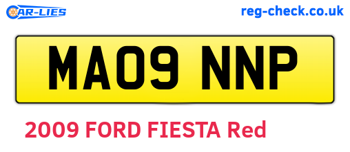 MA09NNP are the vehicle registration plates.