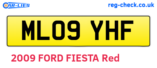ML09YHF are the vehicle registration plates.